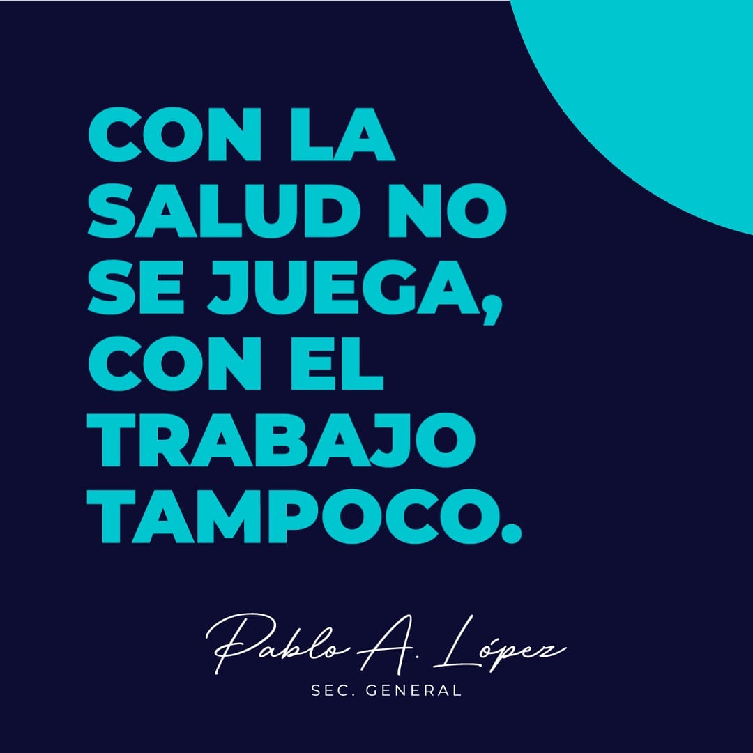 pablo_alelopez's tweet photo. QUEREMOS SER PARTE DE LAS DECISIONES 🤝🏼

En  nuestro sector solo el 1 o 2% de los trabajadores se infectó y solo dos estuvieron en estado crítico. Por eso, queremos formar parte de la mesa donde se toman las decisiones. https://t.co/Kf9PWsqh9Q