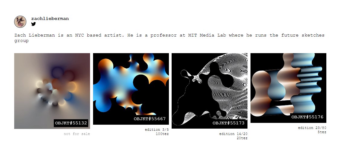 <a href="/jbibasse/">Juliette Bibasse</a> @mikebrondbjerg <a href="/zaidivecha/">Zai Divecha - find me on Threads</a> <a href="/beesandbombs/">dave</a> @auriea <a href="/verticalcrypto/">VERTICAL</a> <a href="/andrevenancio/">André Venâncio</a> <a href="/pichiste/">Daniel Massey</a> <a href="/hicetnunc2000/">hicetnunc2000</a> <a href="/liasomething/">liasomething (same handle everywhere)</a> <a href="/richardsonkelly/">Kelly Richardson</a> <a href="/Ruben_Fro/">𝐑𝐔𝐁𝐄𝐍🥽𝐅𝐑𝐎</a> <a href="/TezosCommons/">Tezos Commons</a> <a href="/rubenfro/">francisco brochero</a> <a href="/CadieDesbiens/">Cadie Desbiens-Desmeules</a> <a href="/patricktresset/">𝙿𝚊𝚝𝚛𝚒𝚌𝚔 𝚃𝚛𝚎𝚜𝚜𝚎𝚝</a> @CampoleseCinzia <a href="/mtyka/">Mike Tyka (@mtyka@mastodon.art)</a> <a href="/memotv/">Memo Akten</a> <a href="/patriciogv/">patricio gonzalez vivo</a> <a href="/nettieb/">Nettrice</a> <a href="/golan/">Golan Levin</a> <a href="/wheresaddie/">addie wagenknecht</a> <a href="/zachlieberman/">zach lieberman</a> Fourth Drop is live !

with 
<a href="/wheresaddie/">addie wagenknecht</a>
<a href="/golan/">Golan Levin</a>
<a href="/nettieb/">Nettrice</a>
<a href="/zachlieberman/">zach lieberman</a> 
<a href="/patriciogv/">patricio gonzalez vivo</a> 

🌱theFEN.io