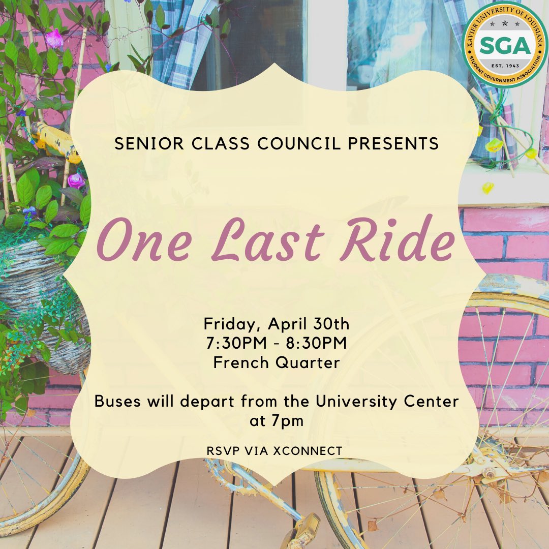 For tonight, the bus will depart from the UC at 6:30pm. All RSVPd attendees must arrive by 6pm. UnRSVPd attendees may begin to arrive at 6:25pm in order to replace original attendees who are not present 🚲