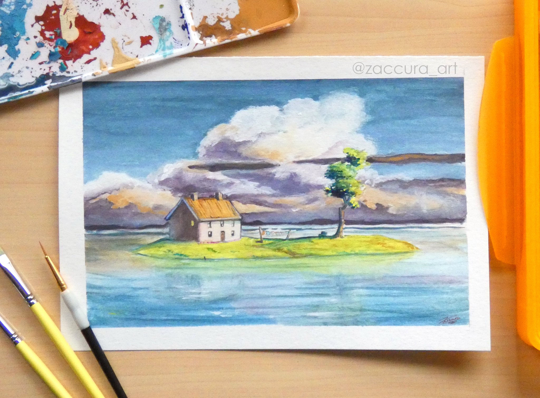 Đàm Thị Mỹ Lệ on Instagram: a scene form Spirited Away Nicker poster color  on Doreart Sketchbook . . . . . . #paint #paintwithme #paintingvideo  #nickerpostercolour #ghibli #landscapepainting #paintingoftheday  #chillvibes #inspired #