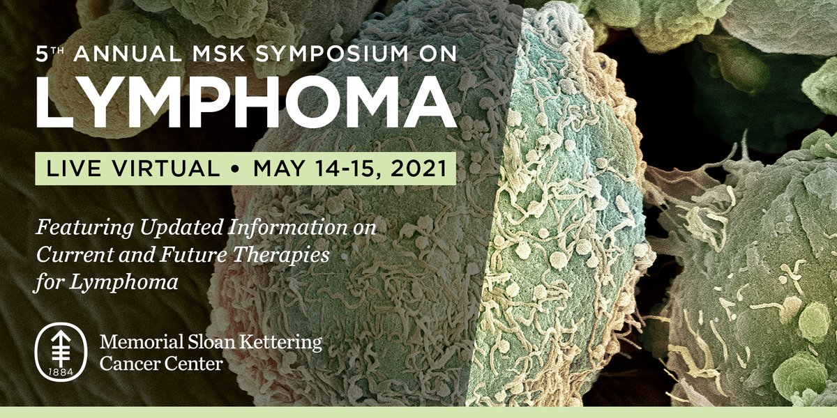 MSKCME's tweet image. Two weeks away! Don&apos;t miss your chance to attend the 5th Annual #MSKLymphomaCME. Condensed over two half-days, this live virtual program @sloan_kettering will feature updated information on rapidly emerging treatments in #lymphoma Register at: mskcc.org/lymphomasympos…