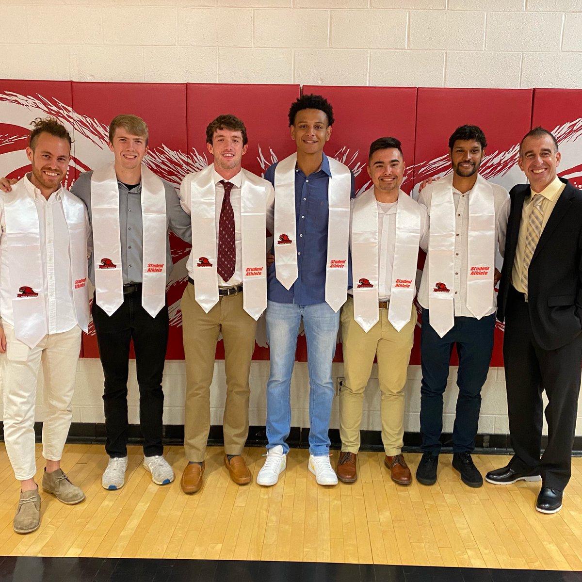 Last graduation class at MMC and the largest!!! So proud of those #RedHawks for life 👏🏼📚⚽️ #GoRedHawks #ALLIN