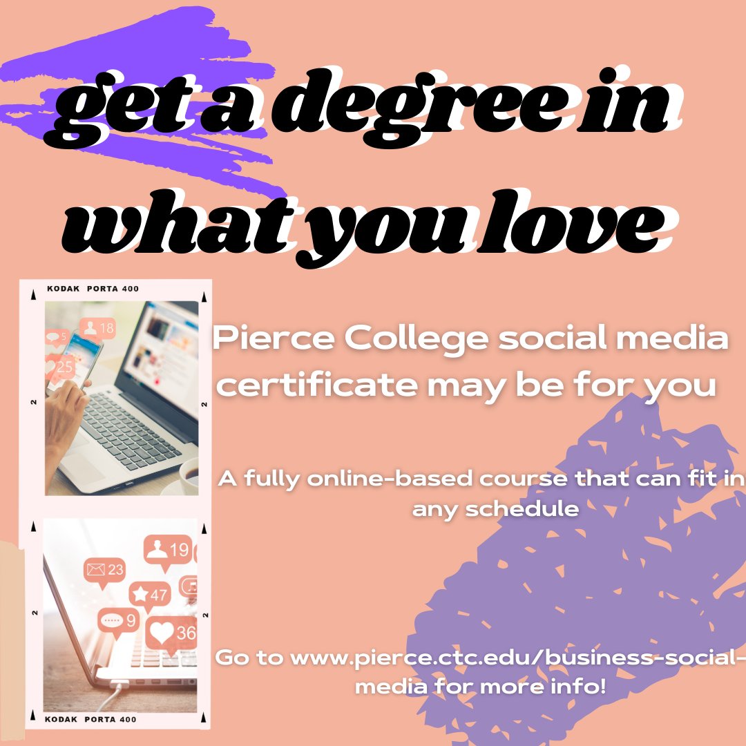 KFPC10's tweet image. I created an infographic to promote the @piercecollege  Social media certification program for a school assignment. #PCSoMe