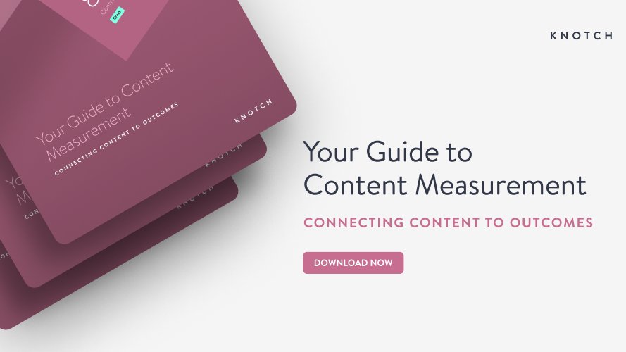 59% of marketers feel there’s a lack of actionable insights derived from current methods for tracking content marketing ROI. Knotch's Content Intelligence Platform can change that. Find out how with your free guide to content measurement: bit.ly/3e92FVA