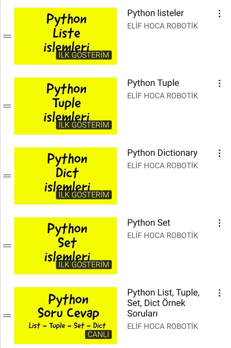 ElifKAR25938713's tweet image. 2. Hafta Python Dersleri Yarın akşam 21.00&apos;de 
youtube.com/watch?v=syz5af…
#Pythondersleri
