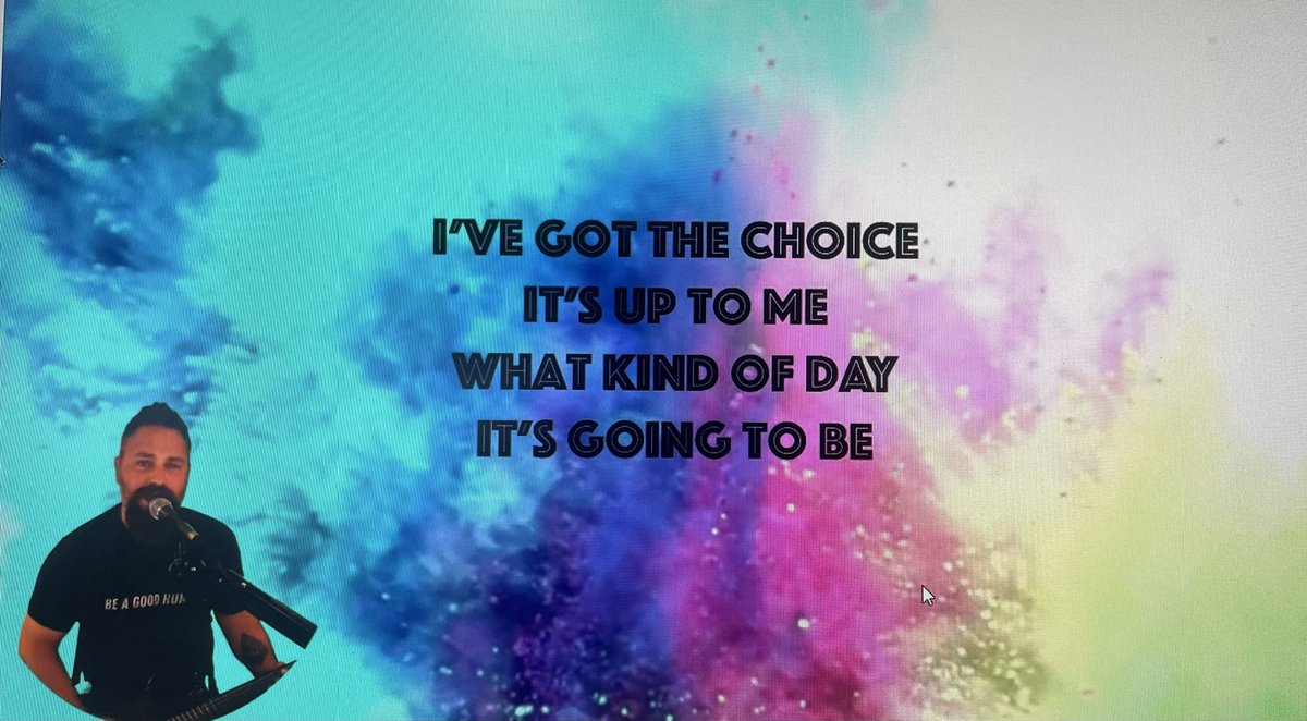 Enjoying a virtual concert today by Jared Campbell! Thanks #cheswearethebest PTO! #CHESLMS