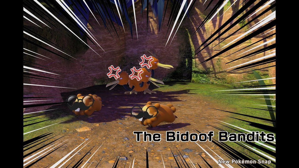 Sam8guy's tweet photo. #BidoofBandits #NewPokemonSnap #NintendoSwitch https://t.co/ytzubrWOR1