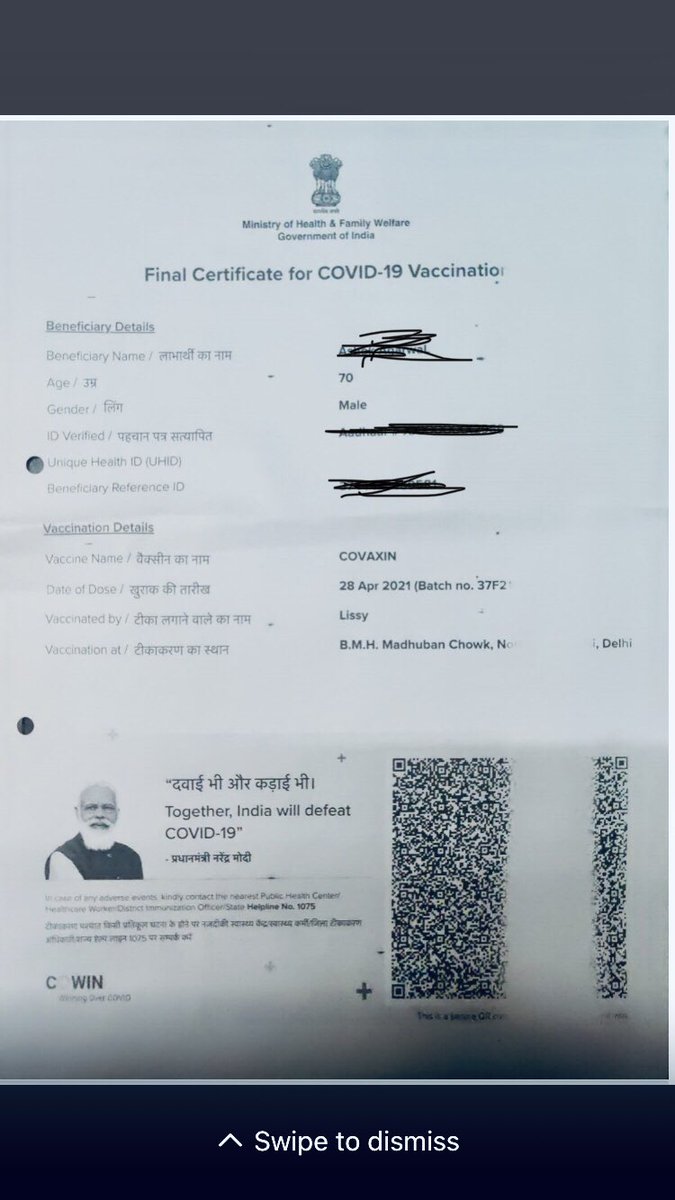 lifewithsunny's tweet photo. Shri shri shri shri Ji giving blessing(marketing 😛) on covid19 vaccination certificates🙏🏻🙏🏻🙏🏻🙏🏻 https://t.co/GS2Ei2RSH6