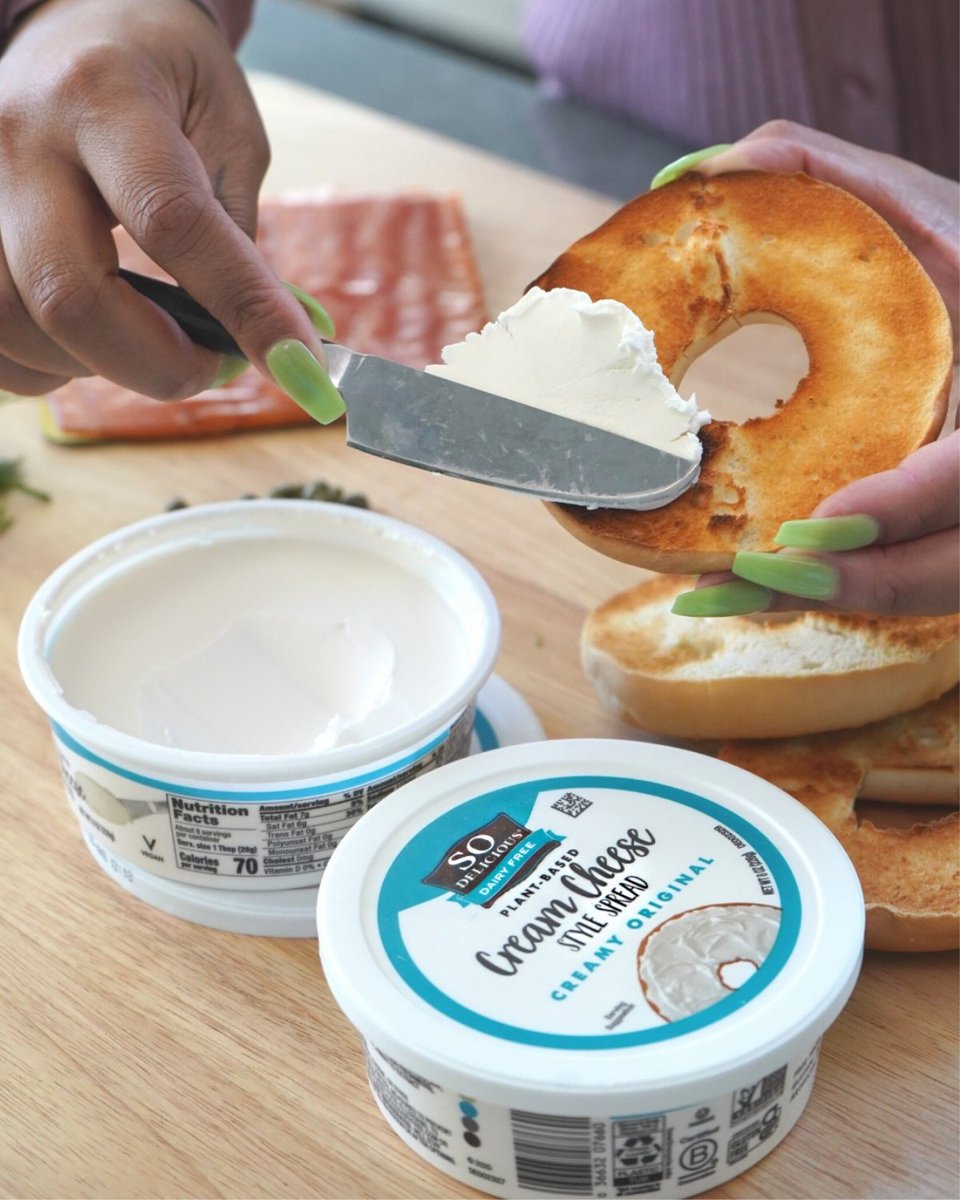 Going dairy-free doesn't mean having to give up your favorites, like a bagel with cream cheese! Our new Cream Cheese Style Spread is a deliciously smooth and creamy dairy-free alternative. It's also the perfect plant-based option for creamy dips and cracker spreads. <a href="/ayeshacurry/">Ayesha Curry</a>