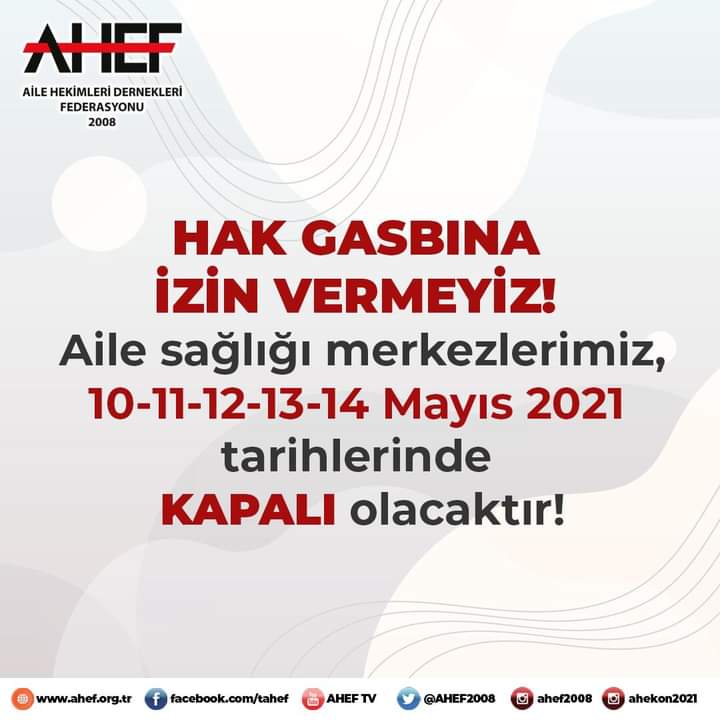 AHEF Basın-İletişim (@_ahef_) on Twitter photo #bayramdahakgasbı
Hakkınız ödenmez dediniz ödemediniz.
Şimdi sıra haklarımızı gasp etmeye mi geldi?<a href="/saglikbakanligi/">T.C. Sağlık Bakanlığı</a> <a href="/drfahrettinkoca/">Dr. Fahrettin Koca</a> <a href="/halksagligigm/">Halk Sağlığı Genel Müdürlüğü</a> @FOXhaber <a href="/gazetesozcu/">Sözcü</a> <a href="/tele1comtr/">Tele1 TV</a> @krtkulturtv <a href="/Gazete_Yenicag/">Yeniçağ</a> <a href="/milliyet/">milliyet.com.tr</a> <a href="/Hurriyet/">Hürriyet.com.tr</a> <a href="/evrenselgzt/">Evrensel Gazetesi</a> <a href="/BirGun_Gazetesi/">BirGün Gazetesi</a> <a href="/ulusalkanal/">Ulusal Kanal</a> #bayramdahakgasbı
Hakkınız ödenmez dediniz ödemediniz.
Şimdi sıra haklarımızı gasp etmeye mi geldi?<a href="/saglikbakanligi/">T.C. Sağlık Bakanlığı</a> <a href="/drfahrettinkoca/">Dr. Fahrettin Koca</a> <a href="/halksagligigm/">Halk Sağlığı Genel Müdürlüğü</a> @FOXhaber <a href="/gazetesozcu/">Sözcü</a> <a href="/tele1comtr/">Tele1 TV</a> @krtkulturtv <a href="/Gazete_Yenicag/">Yeniçağ</a> <a href="/milliyet/">milliyet.com.tr</a> <a href="/Hurriyet/">Hürriyet.com.tr</a> <a href="/evrenselgzt/">Evrensel Gazetesi</a> <a href="/BirGun_Gazetesi/">BirGün Gazetesi</a> <a href="/ulusalkanal/">Ulusal Kanal</a>