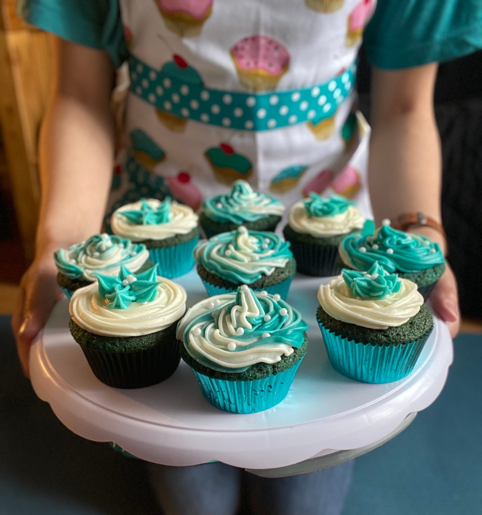 WCADVSA's tweet image. "Self-care and sweets are the icing on SAAM's cupcake! I baked 'Teal Velvet' cupcakes to celebrate a successful SAAM! How are you thanking your mind and body for participating in SAAM?" - Breana Griffin, AmeriCorps VISTA

#30DaysofSAAM #Day30 #WyomingWearsTeal2021 #WyoWearsTeal