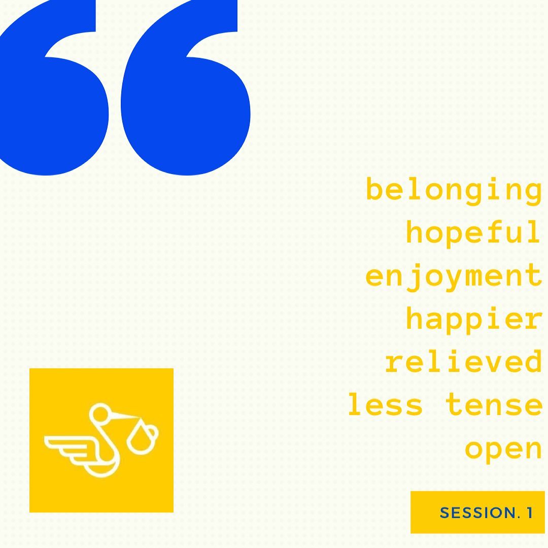 This week we began our latest Mummyshock 10-week postnatal group in Brighton. These were the words which mums used to describe how they felt at the end of the first session.