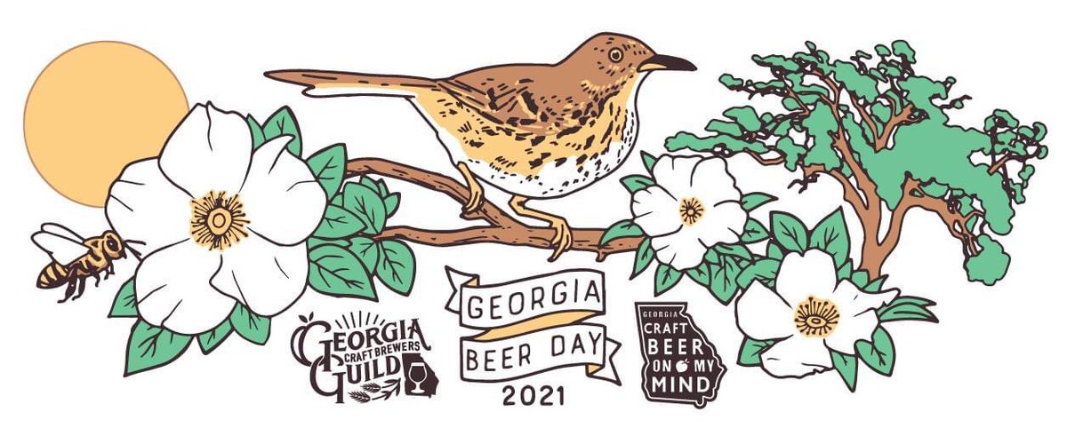 In case you forgot how beautiful the artwork on our #GeorgiaBeerDay2021 pint glass is, here’s a reminder. 

Limited re-release of these collectible pint glasses drop next week (May 8th)! 

Find participating breweries for pint glasses here: georgiacraftbrewersguild.org/georgia-beer-d…