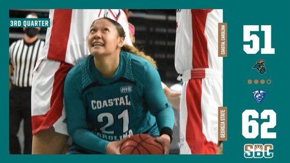 THIRD QUARTER | Chants came out of the halftime strong but trail by 11 heading into the final quarter #tealnation