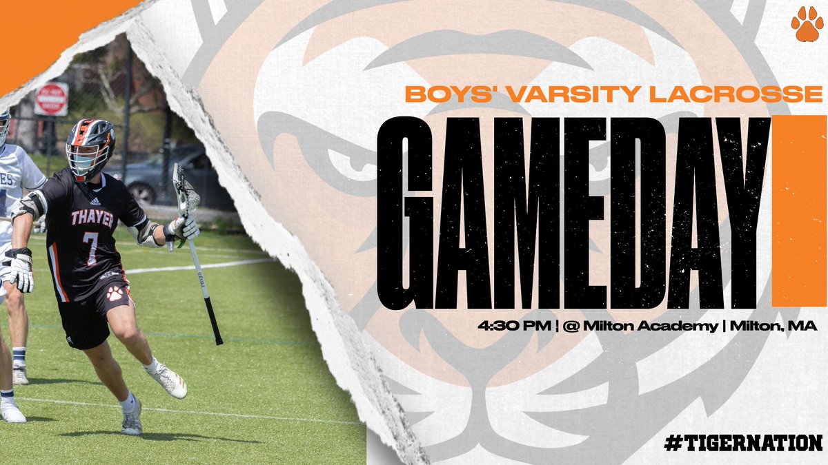 #GAMEDAY Boys' Varsity Lacrosse is on the road today at <a href="/MA_Athletics/">Milton Academy Athletics</a> starting at 4:30!