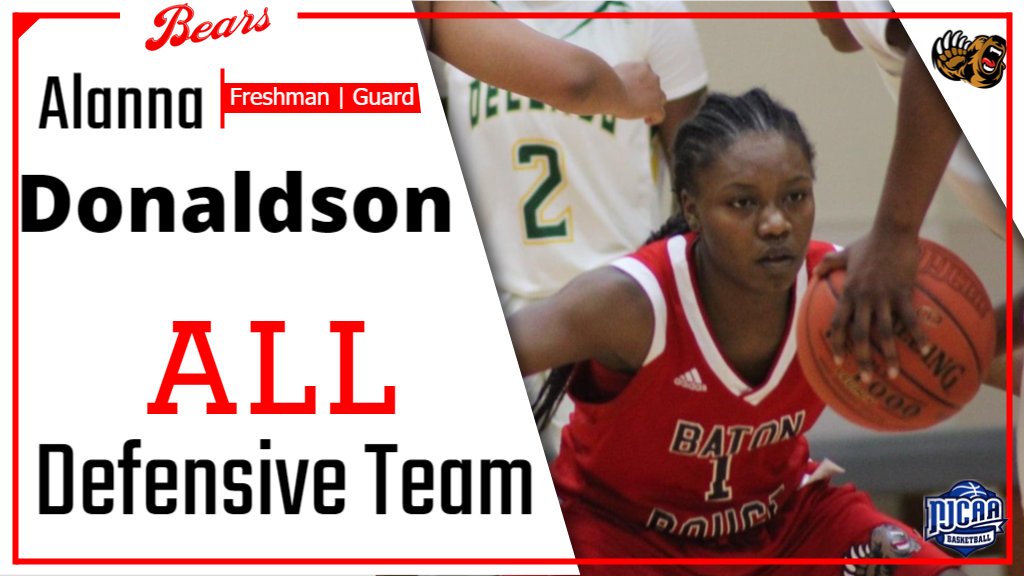 Lady Bears Freshman Guard from New Orleans, Alanna Donaldson was named to the All Conference Defensive Team.

#clawsup