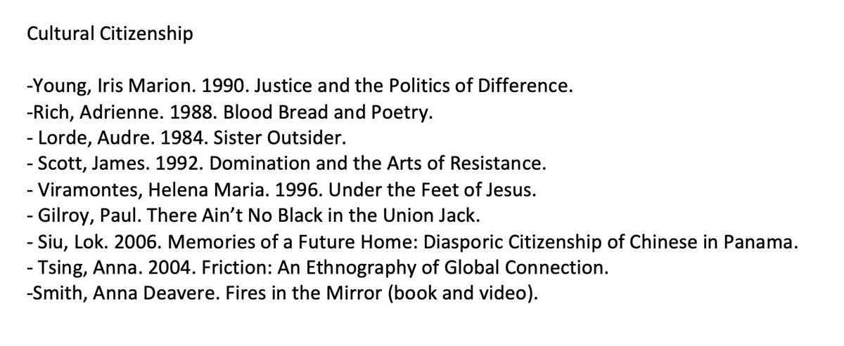Ug! Fell into the trap I'm critiquing, citing Haraway & Strathern above. Renato was in conversation with them, especially Haraway/Santa Cruz. But here's the reading list from his Cultural Citizenship syllabi (2006) to give a better sense of where "deep hanging out" took him/us.