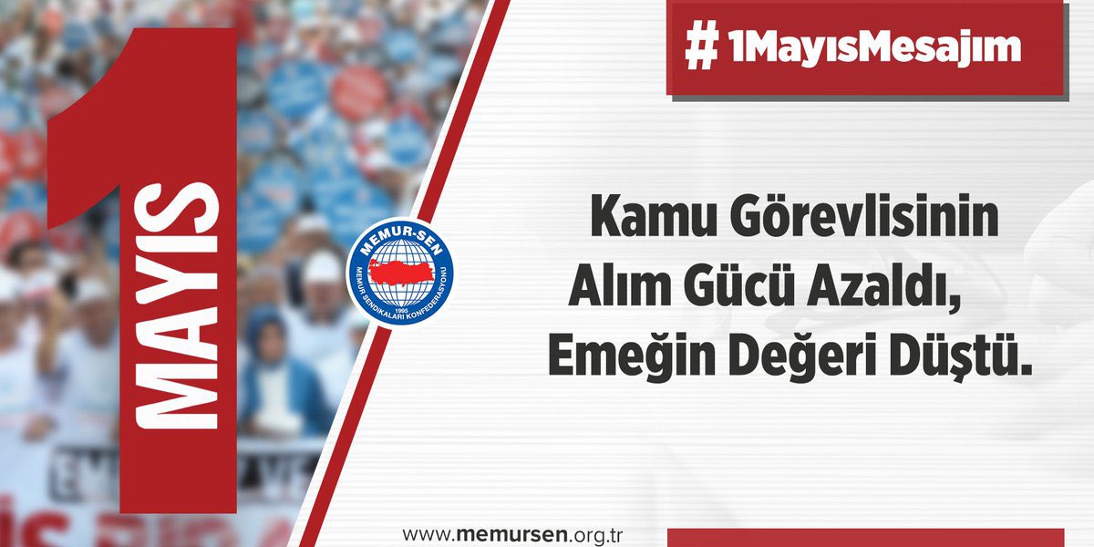 3600 ek gösterge bizim talebimiz, siyasi iradenin vaadidir. 
#1MayısMesajım