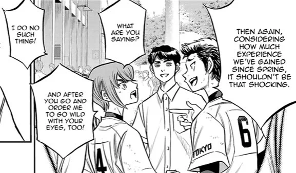 Haruichi started so soft and shy and now he's calling Kuramochi You-san and playfully fight with each other 