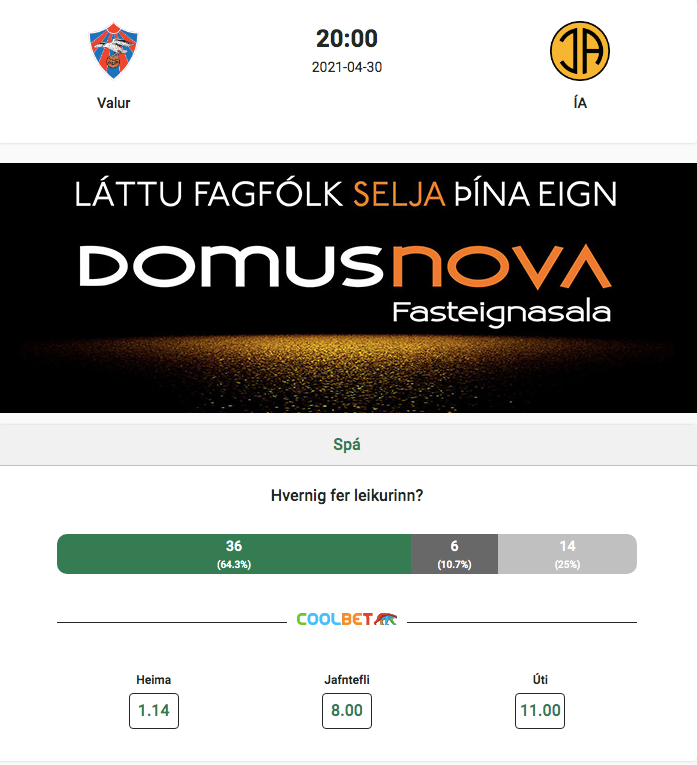 Pepsí deildin fer af stað í kvöld og notendur urslit.net eru á því að þetta verður þægilegur dagur á skrifstofunni hjá heimamönnum! Fylgstu með gangi mála í leikjum kvöldsins hjá okkur