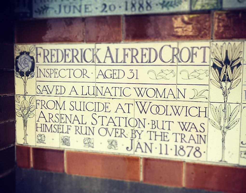 (10/12) Today, Postman’s Park attracts only a handful of visitors who are drawn, perhaps, to the strangeness of the Victorian deaths chronicled on Watts’s wall. After all, not many people are trampled under the hooves of runaway horses, or die in theatre fires these days.