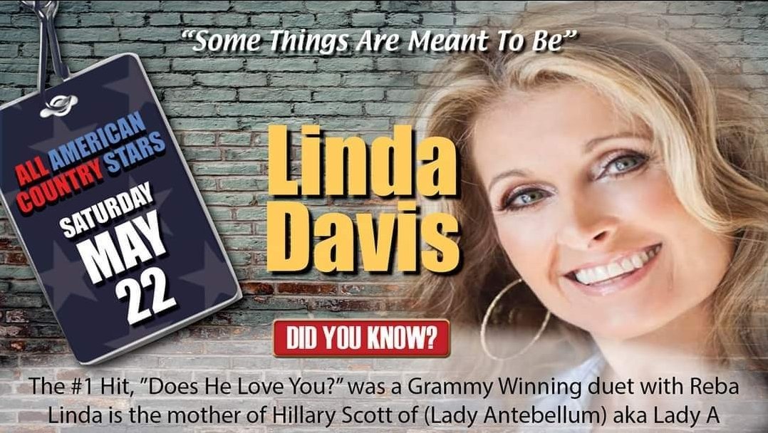 Get your tickets for the lovely Linda Davis bit.ly/LindaDavis0522… @lindadavismusic