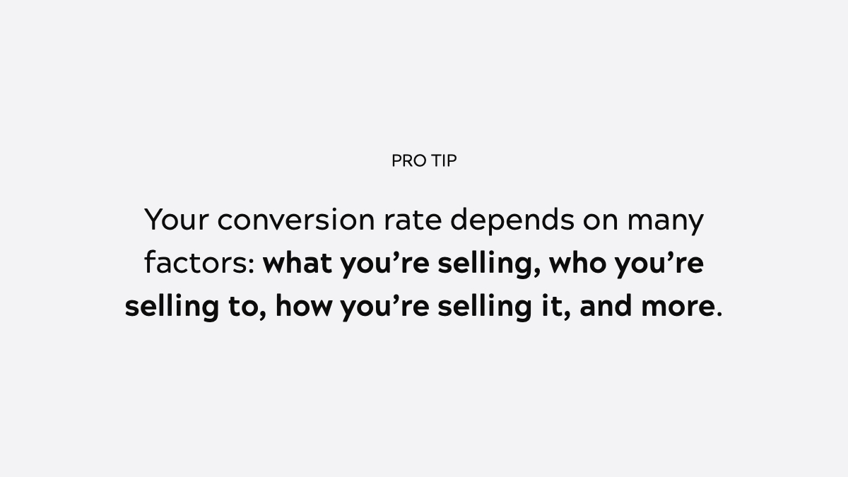 One more thing to note before we begin:It's about conversion rates.Is 6% a good conversion rate?It depends on your industry and how you're attracting people.The contacts we have coming into our email course don't cost us any money to reach. They come from search engines .