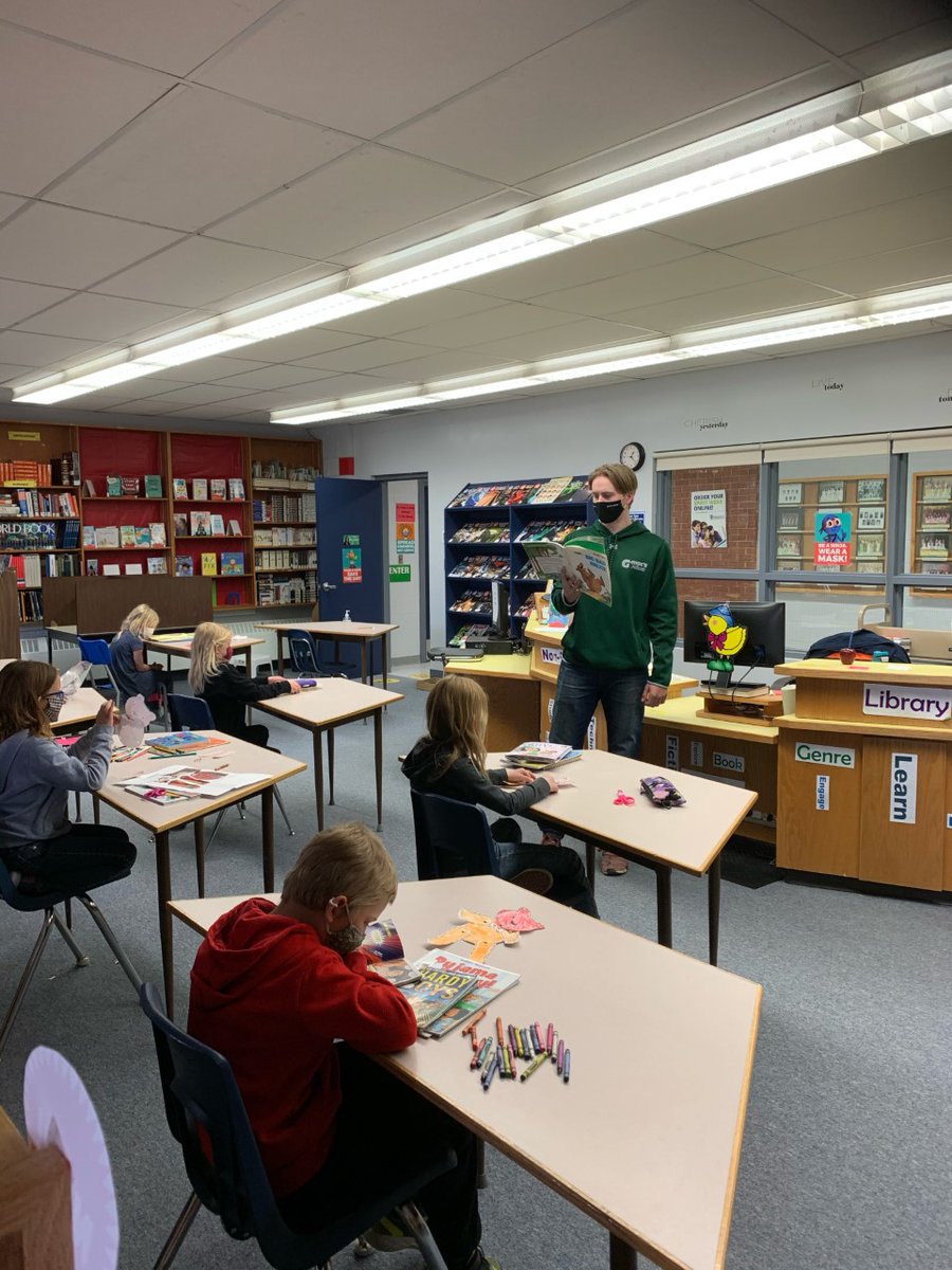 Our Grade 2's  were lucky to have a special guest reader in the library on Thursday. Thanks to <a href="/JessiHockey04/">Jaydon Jessiman</a> for the entertainment!