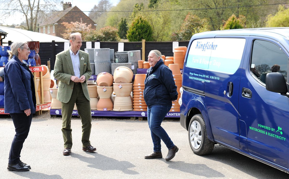 His Royal Highness also heard from employees who have adapted their work during  to serve their community and customers this year. 

The Earl met Netty MacKay who has delivered vegetable boxes and flowers in Kingfisher’s new electric van throughout lockdown.