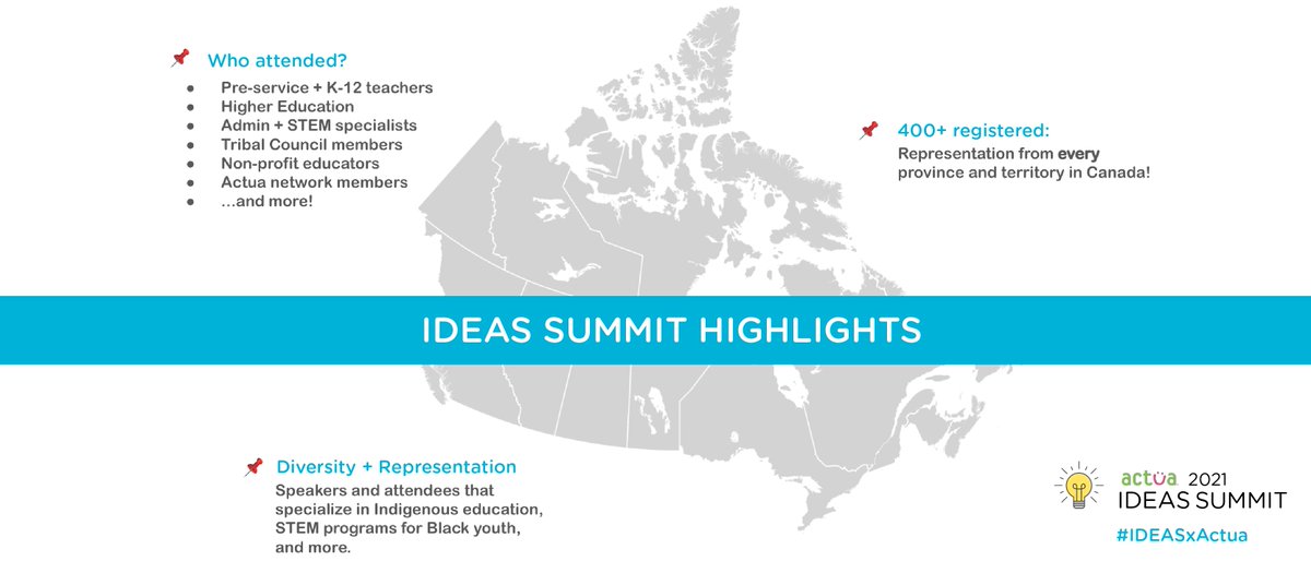 What do you get when you gather 400+ passionate educators for a two-day summit on #EDI in #STEM? A myriad of inspirational insights, practical advice and unforgettable conversations. Thank you to all the speakers and participants of #IDEASxActua who made this event a success.