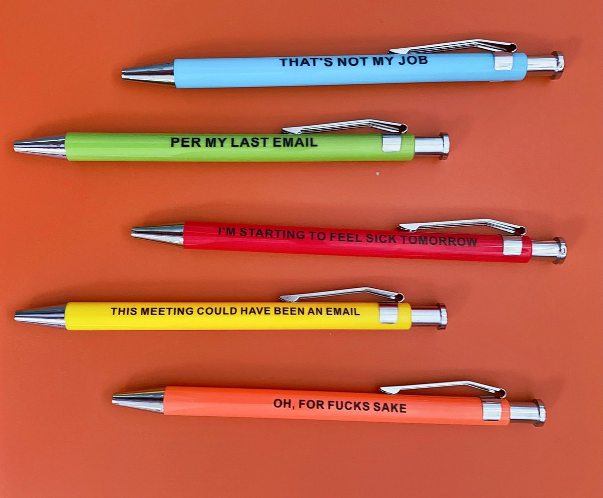 AHHH!!! Offensive Pens are almost done in production! 

Pre-order link: 
offensivecrayons.com/collections/cr…