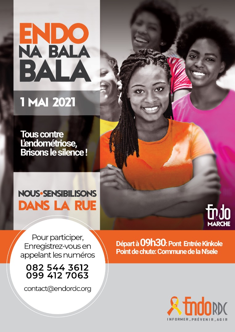 endo_rdc's tweet photo. Jour J-1 
Ensemble, dans la rue, donnons la bonne information sur l'endométriose qui a des conséquences fâcheuses sur la vie de nos mères, filles, sœurs 🎗️🇨🇩 
@BlancheAwis @Urgencesante50 @MinSanteRDC @desksante @TopCongo @stephiz @JuliaMarguerit2 @Malkiya_Kimmy @FondationDNT https://t.co/6O0AiWmQA2