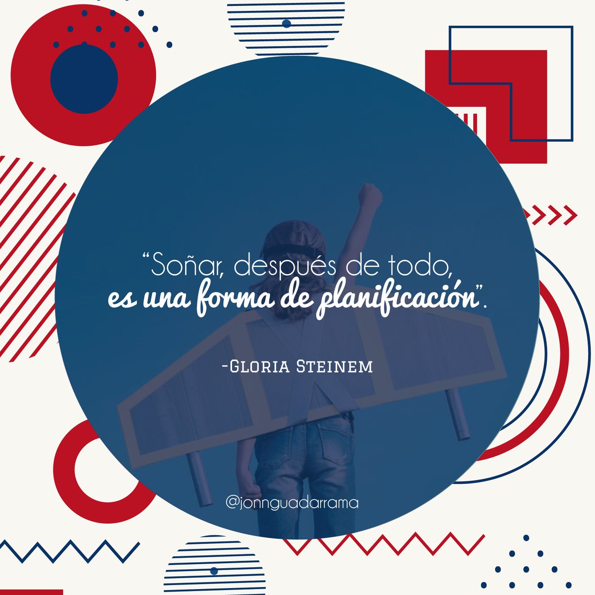 "Soñar, después de todo , es una forma de planificación" -Gloria Steinem 
Visita mi canal de Youtube, en donde te doy consejos de Marketing Digital y Ventas para hacer crecer tu negocio: youtube.com/channel/UCuSkR… #emprender#marketing#mkt #estrategias #emprendedo #negocio #frase