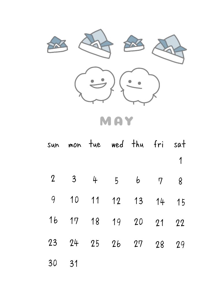 もふわ Twitterissa もふわ ５月 カレンダー カレンダー 5月カレンダー イラスト ゆるいイラスト もふわ Illustration Illust イラスト好きさんと繋がりたい T Co Xujbdubwpf Twitter