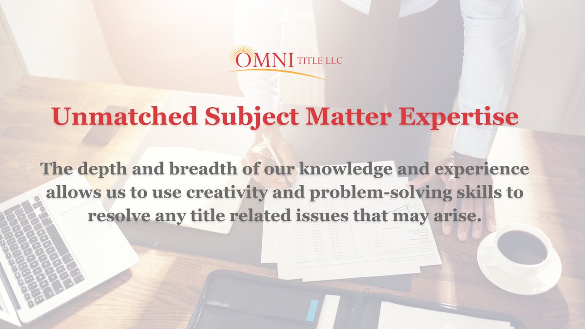 Did you know that our team of #titleprofessionals has resolved thousands of title issues of all levels of complexity? Find out why Omni Title is an outstanding choice for #commercialrealestate companies in Ohio → hubs.la/H0LLFzg0 #OhioRealEstate #ohiorealtor