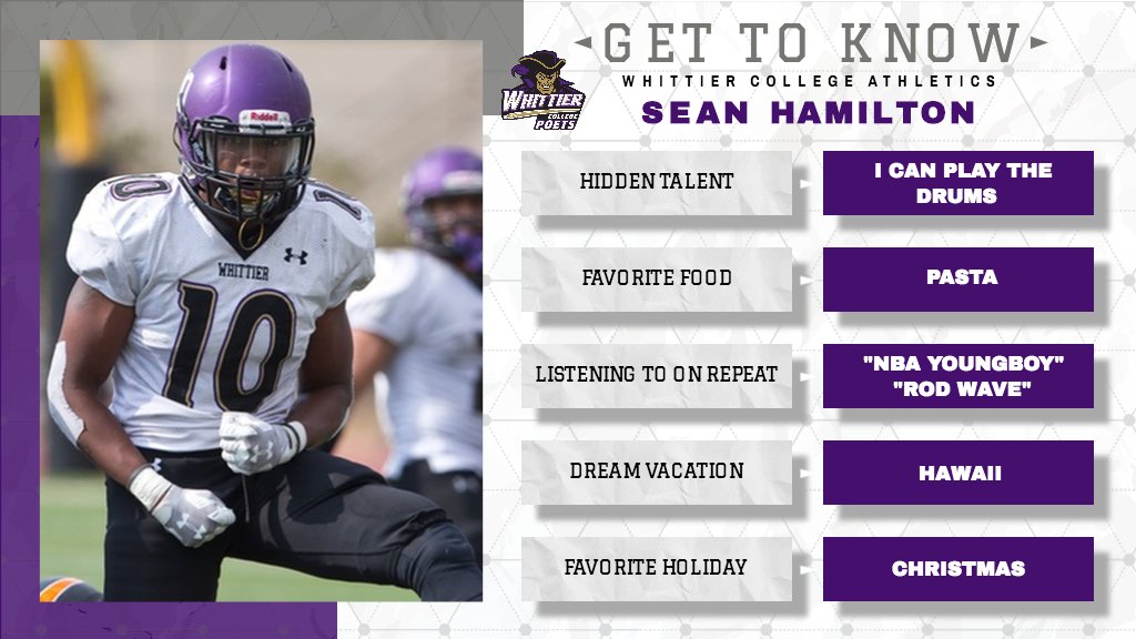 wcpoets's tweet photo. Get to know former Football defensive back Sean Hamilton (Henderson, NV) in our next #PoetProfile. https://t.co/2pjGcdeviO