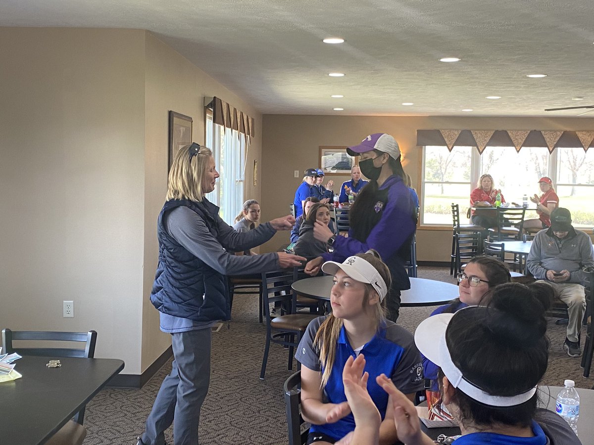 Way to go girls! Keva placed 1st with a 40, also almost getting a hole in one!⛳️ Rachel ends with a 65 and Rebecca a 66. Thank you for some fun in the sun, girls!