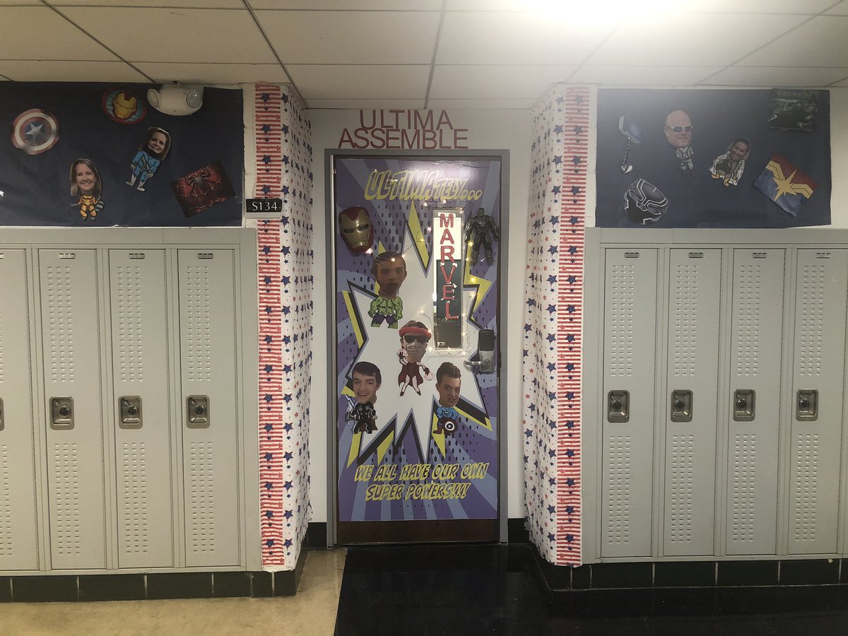 CoachODonovan's tweet image. Special Games Monday, May 3rd. Getting ready by decorating our door in this year’s theme, Marvel!! 
@baileykfoster @SandburgHS @CS_SpecServices @CSSpecOlympics @IronCSEagles
