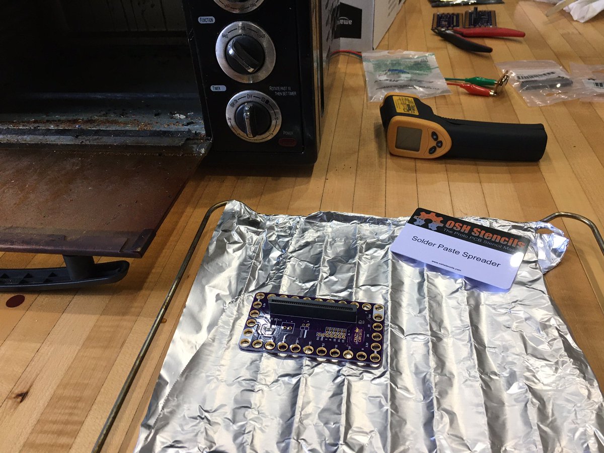 BrownDogGadgets's tweet photo. Weโre prototyping today! Testing out some possible updates to some of our boards for 2022. Surface mount soldering can be a pain, but a reflow oven makes things much easier.
#oshpark @oshpark @github @pdp7 #opensource #diy #maker #STEMed #edtech #makerspaces https://t.co/jQXuRo0RHv
