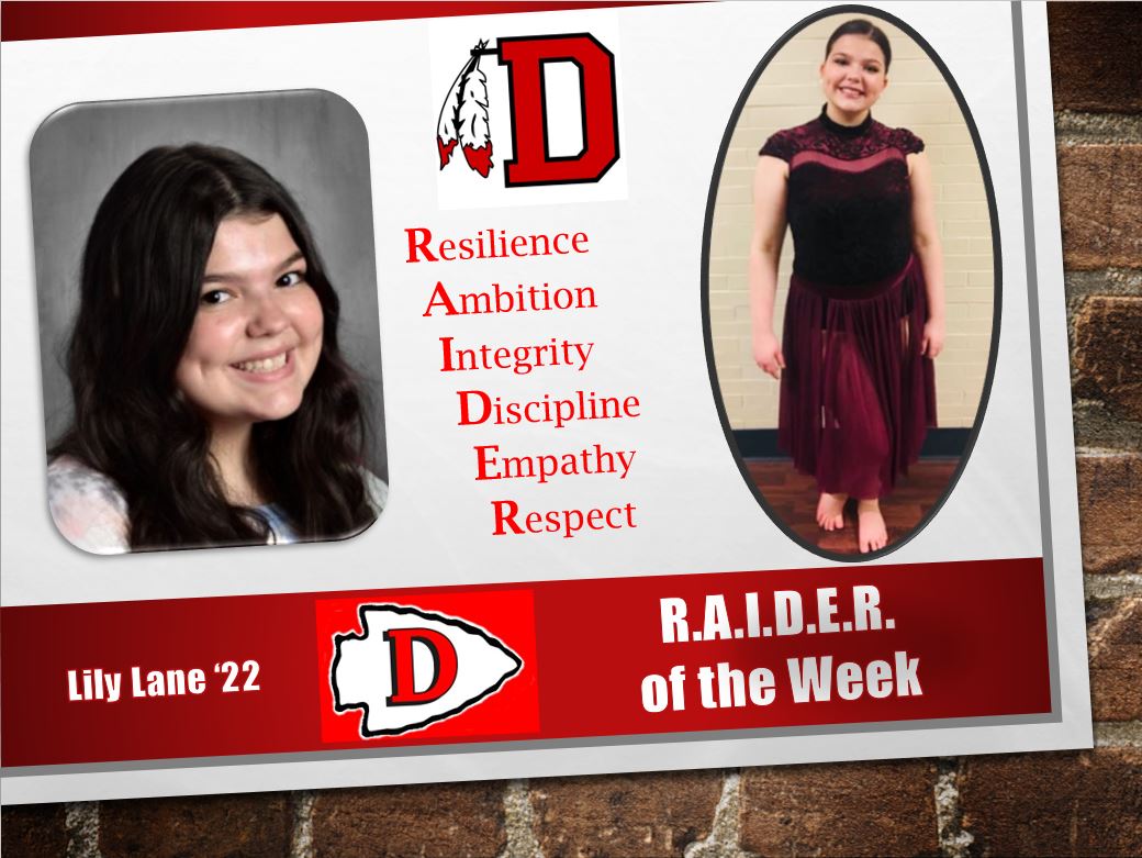 RedRaiderCT's tweet photo. Tapping 💃 her way into this week's RAIDER of the Week spotlight is Lily Lane, who is an incomparable young talent in the classroom &amp; the dance studio. Good luck with the CSDE Board of Ed application
@DerbyRedRaider @derbypssuper @DerbyCT 
@GovNedLamont @SecCardona @CharleneRTedu https://t.co/tPpTlheF5d