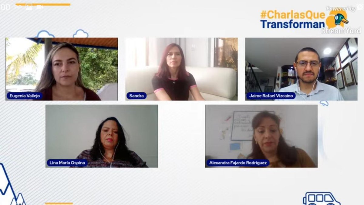 Mineducacion's tweet photo. Estamos #EnVivo en #CharlasQueTransforman, un espacio para hablar acerca de cómo los maestros fortalecen su ser para mejorar sus prácticas educativas, con la participación de Jaime Vizcaíno, director de Primera Infancia de #Mineducación. ➡️ https://t.co/X995oViFYF https://t.co/Izz5rWrJNY