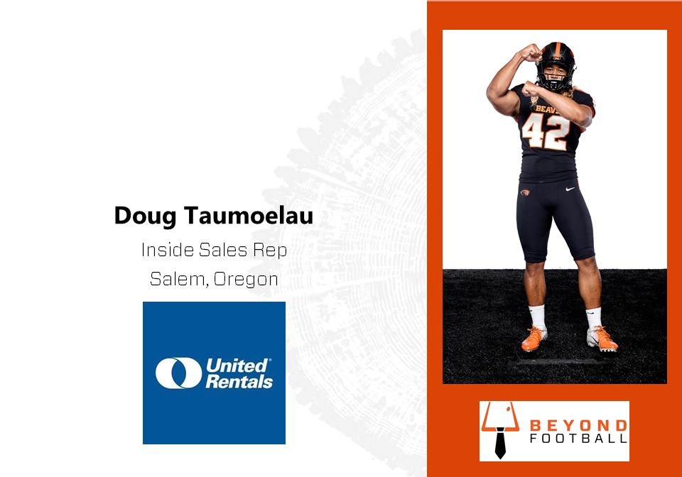 KickingBeav13's tweet photo. NFL Draft weekend and I'm excited to see where some Beavers land but one former player knows where he's going. @BeaverFootball @Doug_Taumoelau has been selected by @UnitedRentals! Who is next 👀 #GoBeavs #osubf https://t.co/EXllNmeklV