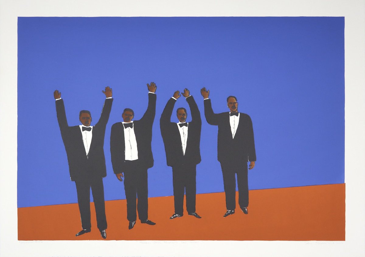 idauwe's tweet photo. On the #InternationalJazzDay, I would like to put 3 Jazz Lithograhs of the South African artist #SamNhelengethwa in the art collection of @belgianartdiplomacy in Pretoria #inTheSpotlight https://t.co/wnOh8bUmho