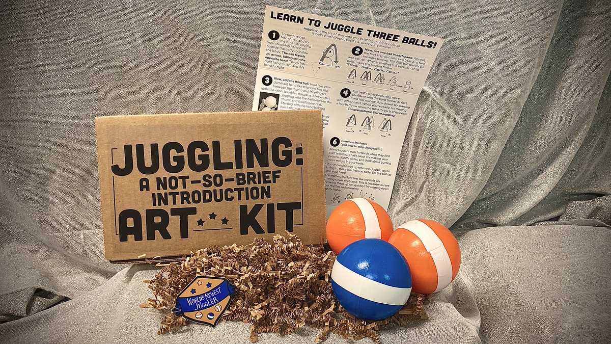 ALSLibraryNews's tweet photo. Juggling: A Not-So-Brief Introduction Art Kits available May 1-31 at ALS Bookmobile and member public libraries! Kits were designed by @COMPAS_MN Teaching Artist Benjamin Domask-Ruh! This program is funded in part or in whole with money from MN's Arts and Cultural Heritage Fund. https://t.co/pz1LBy08i9