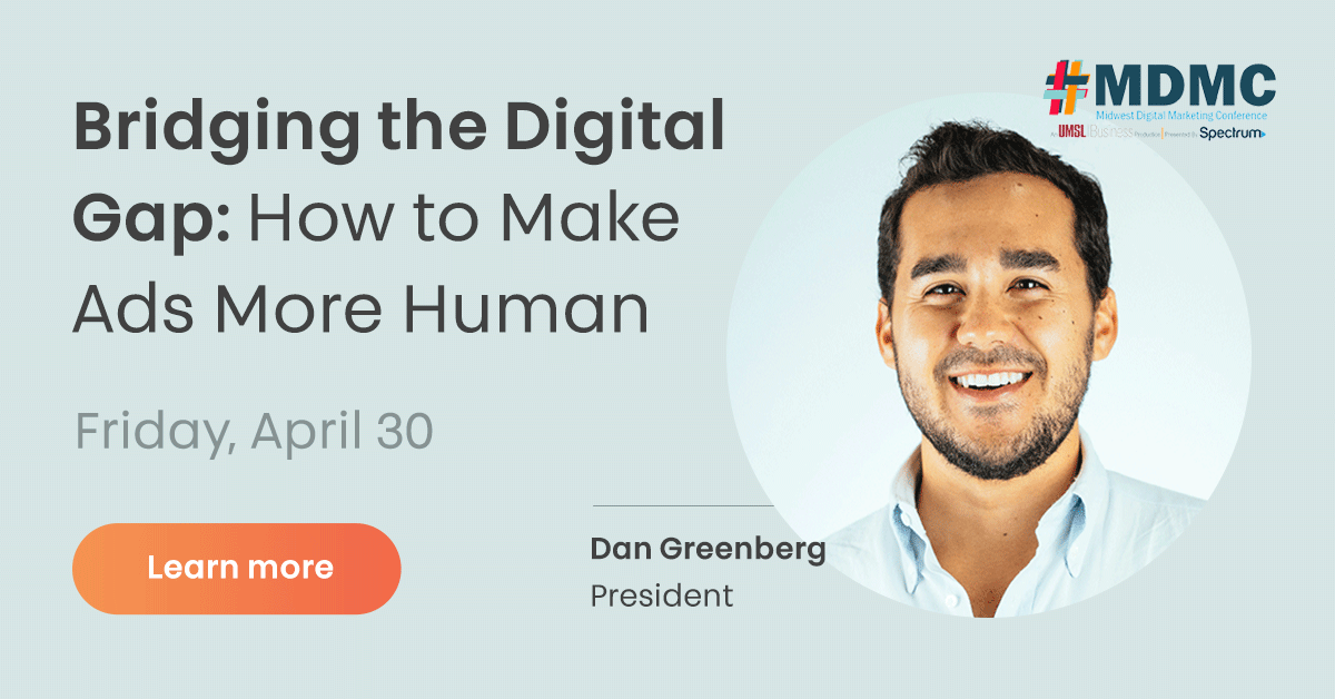 Have you been attending the Midwest Digital Marketing Conference? Watch Dan Greenberg, President at Sharethrough &amp; District M, as he discusses ways to make ads more human.

👉 Check out the on-demand session available today: bestmarketingconference.com/program-schedu…