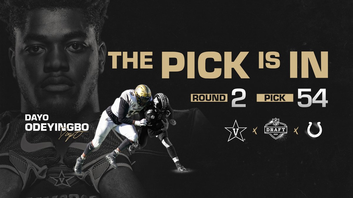 The newest member of the <a href="/Colts/">Indianapolis Colts</a>: <a href="/dodeyingbo/">Dayo Odeyingbo</a>.  

#ColtsDraft | #AnchorDown