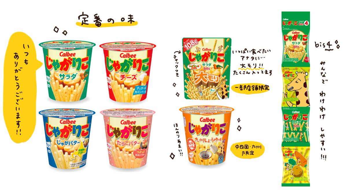 じゃがりこ 公式 ガリバタ醤油味発売中 定期更新 今買えるじゃがりこのラインナップはこちら 期間限定の商品はお早めに 最近の皆さんの推し味 コメントで教えてください 他の方の推し味も 是非食べてみてくださいね それぞれ じゃがりこ 公式 ガリバタ醤油味発売中 定期更新 今買えるじゃがりこのラインナップはこちら 期間限定の商品はお早めに 最近の皆さんの推し味 コメントで教えてください 他の方の推し味も 是非食べてみてくださいね それぞれ