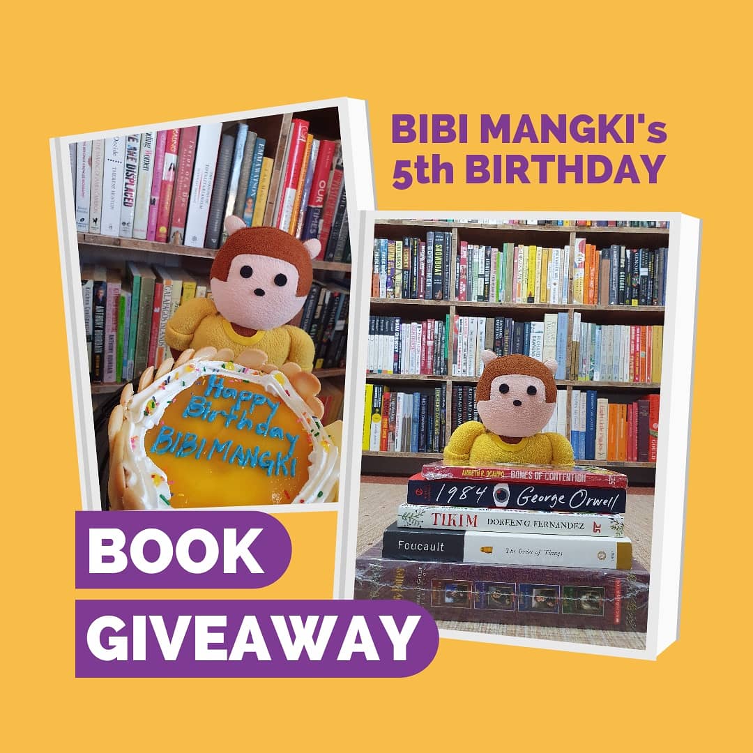 Hi, I'm Bibi Mangki,  #thereadingmonkey, and for my 5th birthday, I'm giving away books! Details in this thread   http://bookbed.org/bibimangki  