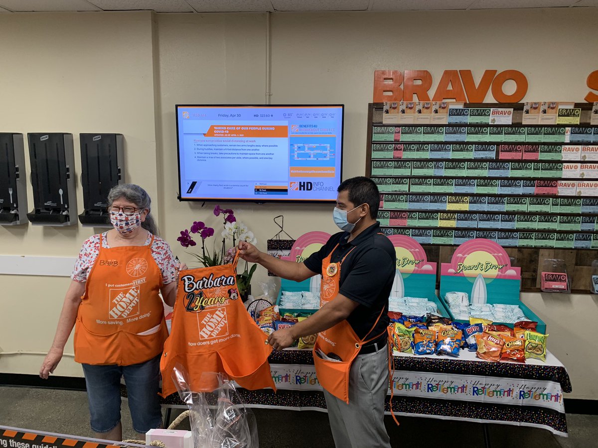 After 21 amazing years, Tustin Home Depot says farewell to Barb. Such an amazing career with The Home Depot. She has been an amazing source of knowledge and I do thank you for all you have done. @YoAleman_THD @Rob_HDnights @HD_Watts <a href="/AshleyBotts4/">Ashley Botts</a> <a href="/WillVillanuev14/">Will Villanueva</a> <a href="/HDStace/">Stacey Kovaleski</a>