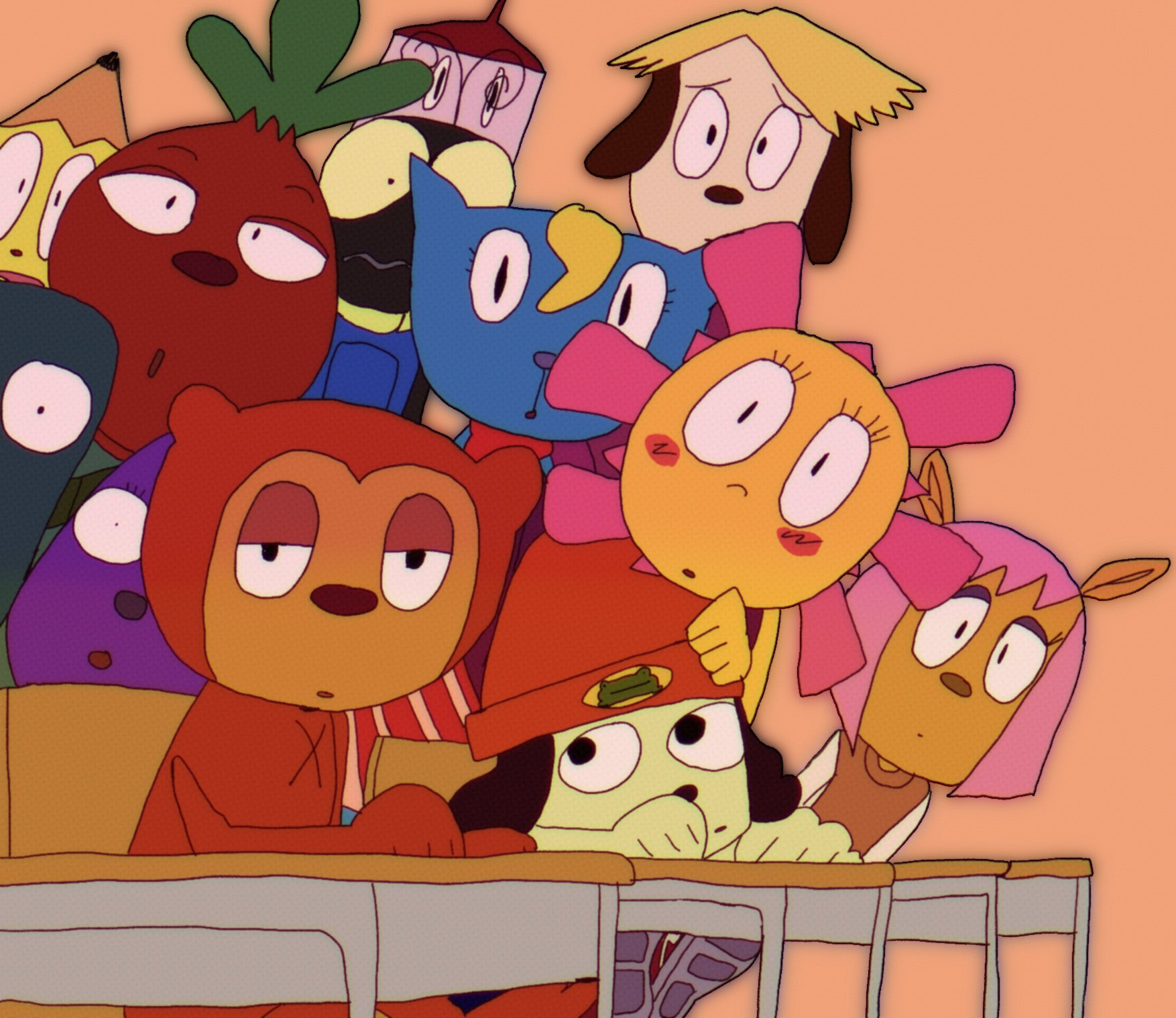 shea ☀️ on X: parappa anime screencap redraw , love these silly kids   / X